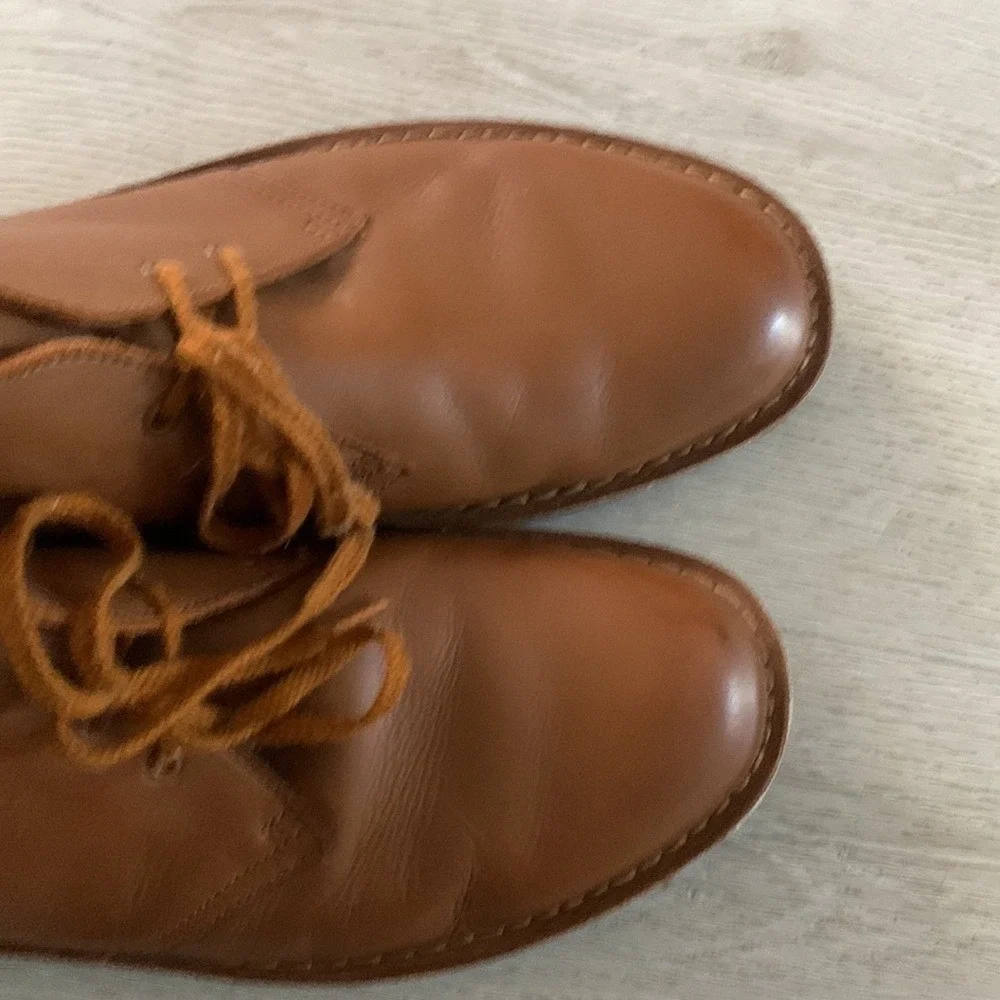 Clark's‎ bushacre 2 chukka boots 11 lace up leather tan cognac winter fall
